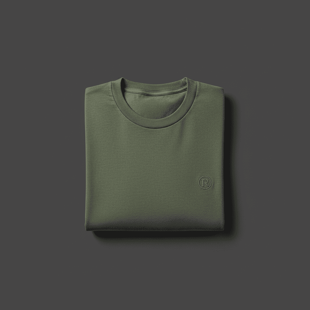 Custom printed apparel product sample