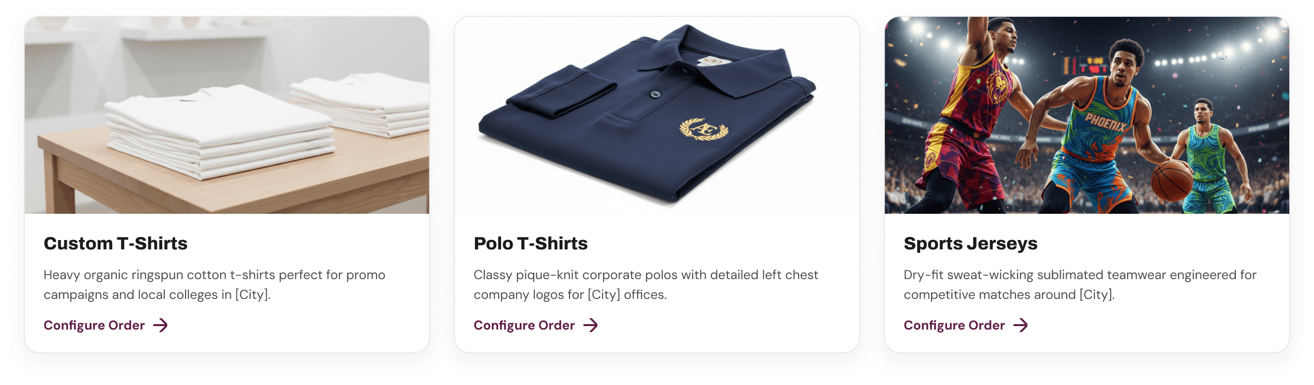 Local bulk custom t-shirt manufacturing services