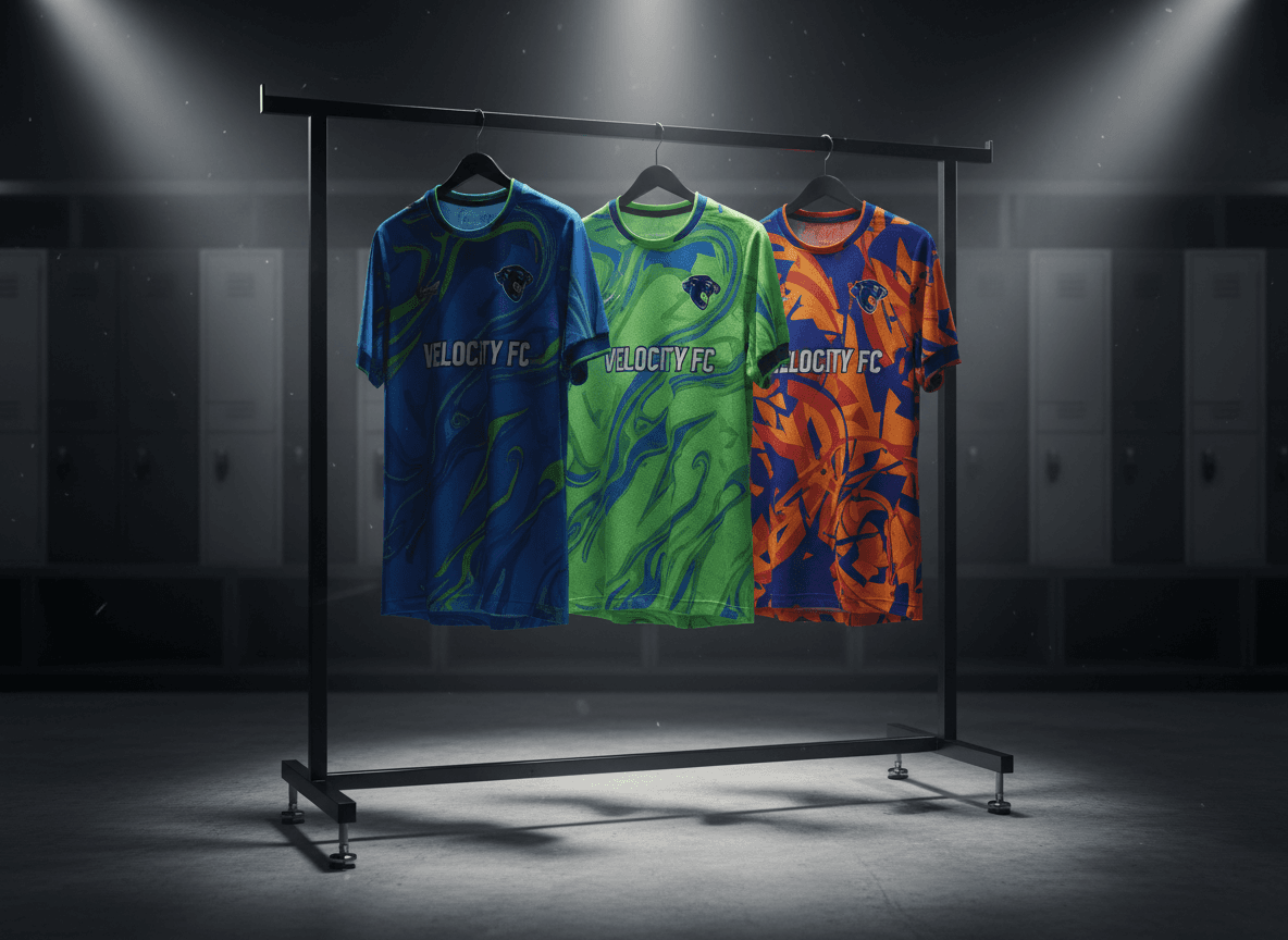 Custom sports jerseys and teamwear for cricket, football, basketball, and volleyball